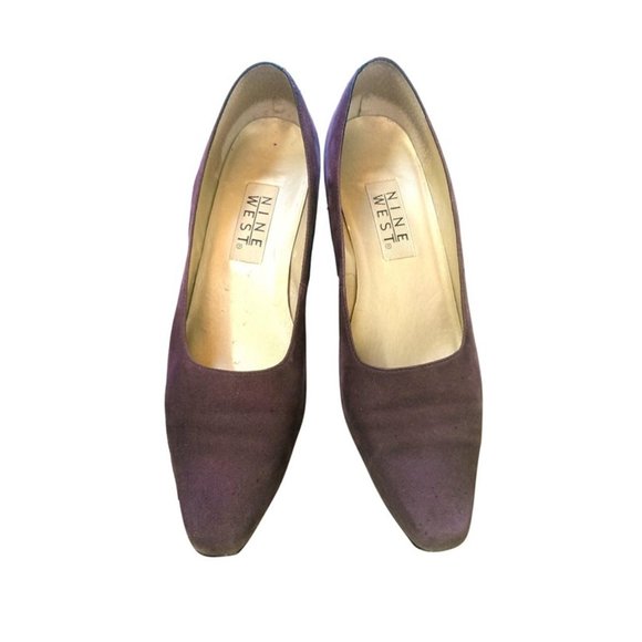 Nine West Suede Pumps, Dusky Purple - Picture 1 of 14